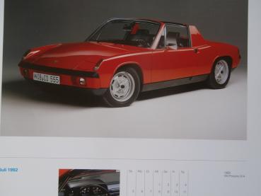 VW Wolfsburg AutoMuseum 1992 Classic Kalender Käfer,Horch,Karmann Ghia Cabriolet,VW 1600TL,