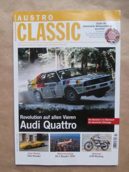 Austro Classic 1/2018 Audi Qutattro, DC-3 von 1940,KTM Mustang,MG3,Interview Ernst Fiala,