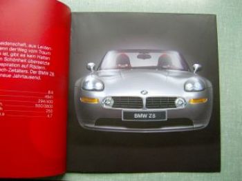BMW Z8 Poster Prospekt E52 Traum Vision Wirklichkeit Rarität