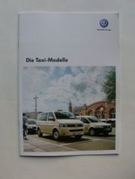 VW T5 und Caddy Taxi-Modelle Prospekt November 2009