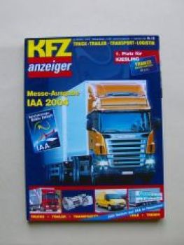 KFZ anzeiger 18/2004 IAA 2004 Truck Trailer Transport Logistik