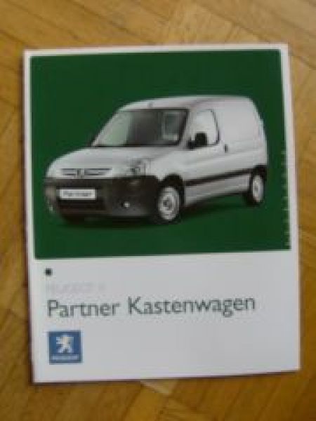 Peugeot Partner Kastenwagen 9/2006 Prospekt NEU