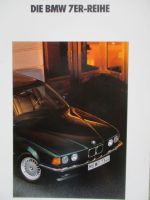 BMW 730i 735i 735iL E32 Prospekt März 1991