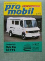 pro mobil 6/1993 HRZ Mercedes 814 D-Teambus