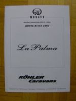 La Palma Monaco Preisliste Köhler Caravans 1/2000