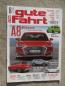 Preview: gute fahrt 8/2017 E-Golf,911 Targa 4 GTS,Seat Ibiza 1.0 ecoTSI,A6 v.s Superb,Arona,Skoda Citigo,RS5 Coupé,A8,Caddy Mini Camper