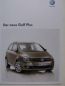 Preview: VW Golf Plus Facelift Prospekt Dezember 2008 NEU