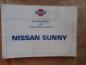 Preview: Nissan Sunny Betriebsanleitung 1987
