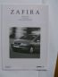 Preview: Opel Zafira A Prospekt +Preisliste Juni 1999