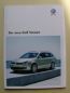 Preview: VW Golf6 Variant Prospekt November 2009 +Preisliste
