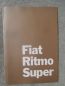 Preview: Fiat Ritmo Super 63kw/85PS Katalog Februar 1981