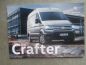 Preview: VW Crafter Kastenwagen Fahrgestell Pritsche Kipper Katalog Juli 2019