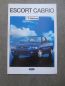 Preview: Ford Escort Cabriolet 1.4i CVH 1.6i DOHC 1.8i DOHC 16V Motor August 1993