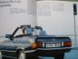 Preview: Mercedes Benz 300SL 420SL 500SL R107 Prospekt Mai 1986 NEU