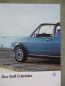 Preview: VW Golf Typ17 Cabriolet 55kw 66kw 70kw 82kw 53kw 70kw Kat Juli 1986