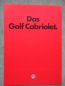 Preview: VW Golf Typ17 Cabriolet 55kw 66kw 70kw +Kat 82kw Katalog August 1985 Rarität