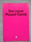 Preview: VW Passat Carat Typ32B Katalog