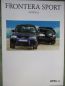 Preview: Opel Frontera Sport Mistral 2.0l +2.8l Turbodiesel Mai 1995 Katalog