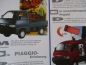 Preview: Piaggio Porter 16V +D 1.4 +Kastenwagen +Kombi +Pick-up Katalog +Preise Januar 1999