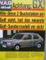 Preview: VW Golf I Typ17 GX Prospekt 1983 Rarität
