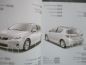 Preview: Lexus CT200h 2010 Owners Manual Bordbuch Englisch