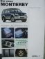 Preview: Opel Monterey Produktinformation April 1998