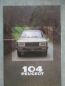Preview: Peugeot 104 GL GR SR S Prospekt 1980