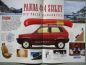 Preview: Fiat Panda 4x4 Siley Sonderserie 1 of 500 November 1987 Prospekt