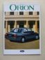 Preview: Ford Orion +Ghia Si Prospekt November 1990 Rarität