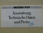 Preview: Mazda 929 Ausstattung & Preise 7.1983