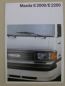 Preview: Mazda E2000/E2200 Prospekt November 1988
