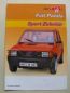 Preview: Fiat Panda Sport-Zubehör Prospekt Rarität