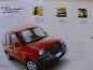 Preview: Fiat Doblò Prospekt Januar 2002 SX ELX NEU