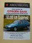 Preview: Citroen Saxo 100.000 KM Dauertest intern Prospekt