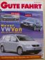 Preview: Gute Fahrt 9/2002 Kaufberatung, Audi RS6 Avant, Golf4 R32