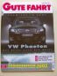 Preview: Gute Fahrt 3/2002 VW Phaeton, Audi A2 Kaufberatung,RS6,S3