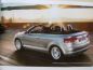 Preview: Audi A3 Cabriolet Prospekt April 2010 NEU Typ8p7