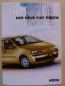 Preview: Fiat Punto Prospekt Vorabinformation