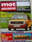 Preview: mot 18/1974 Audi 50, Alfasud Dauertest, Citroen CX
