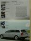 Preview: Audi A4 Avant Prospekt Flyer A5 Format Juli 2001 NEU