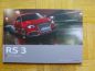 Preview: Audi RS 3 Sportback Buch Dezember 2010 +Preisliste