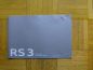 Preview: Audi RS 3 Sportback Buch Dezember 2010 +Preisliste