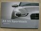 Preview: Audi A5 S5 Sportback Prospekt Juli 2011 NEU