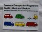 Preview: Toyota HiAce & LiteAce Prospekt August 1981 Rarität