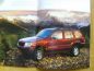 Preview: Die Jeep Range Grand Cherokee Cherokee Wrangler  1999 Prospekt