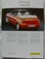 Preview: VW Golf III Cabriolet Karmann Prospekt NEU