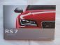 Preview: Audi RS 7 Sportback Prospekt Buch Mai 2013 NEU Rarität