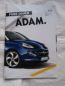 Preview: Opel Adam Prospekt August 2013 +Preisliste NEU