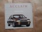 Preview: Plymouth Acclaim 1989 LE LX September 1988 Brochure USA