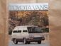Preview: Toyota Vans LE Deluxe Cargo Carbrochure August 1985